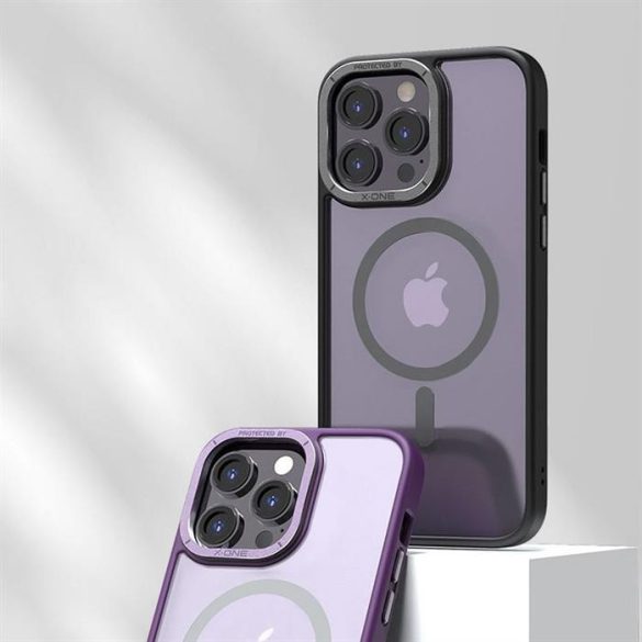 X-ONE Dropguard Magnetic Case Air - Apple iPhone 14 Pro fekete mágneses cseppvédő tok 