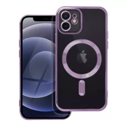   Electro Mag Cover tok az IPHONE 12 készülékhez mélylila színben