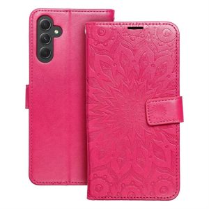 MEZZO Könyvtok SAMSUNG A14 4G / A14 5G mandala magenta