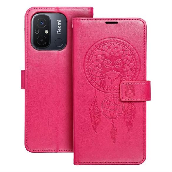 MEZZO Könyvtok XIAOMI Redmi 12C álomfogó magenta