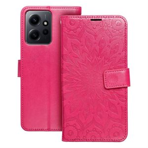 MEZZO Könyvtok XIAOMI Redmi NOTE 12 4G mandala magenta