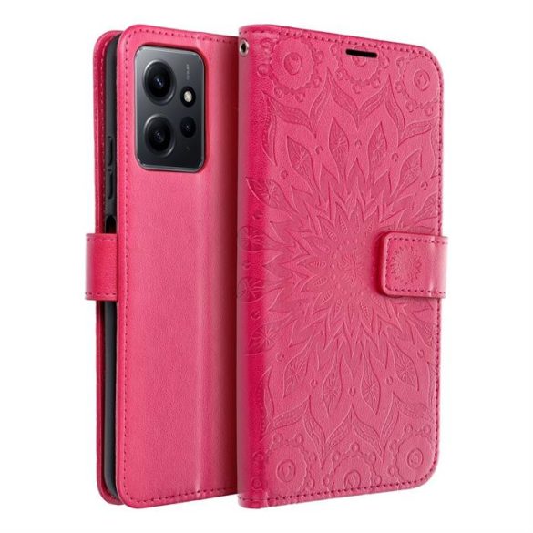 MEZZO Könyvtok XIAOMI Redmi NOTE 12 4G mandala magenta