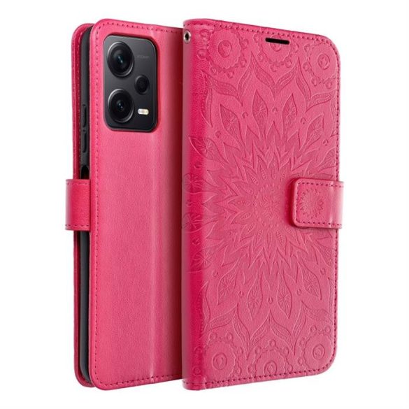 MEZZO Könyvtok XIAOMI Redmi NOTE 12 5G mandala magenta