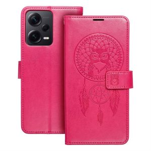 MEZZO Könyvtok XIAOMI Redmi NOTE 12 5G álomfogó magenta