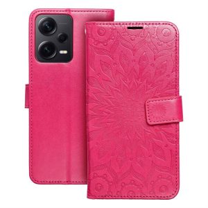 MEZZO Könyvtok XIAOMI Redmi NOTE 12 PRO 5G mandala magenta