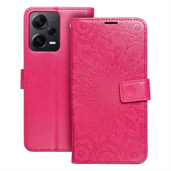 MEZZO Book tok a XIAOMI Redmi NOTE 12 PRO Plus 5G mandala mandala magenta színűre