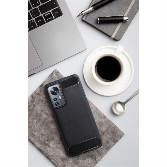 CARBON Case XIAOMI Redmi NOTE 12 PRO 4G fekete tok