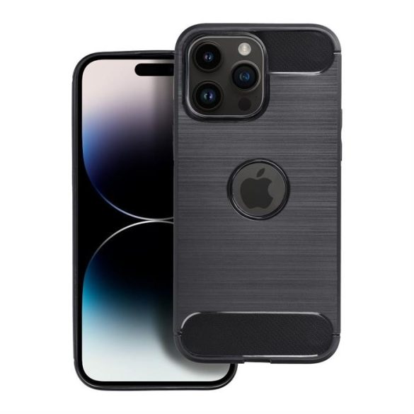 CARBON Case IPHONE 15 PRO MAX készülékhez fekete tok