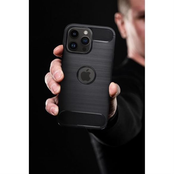 CARBON Case IPHONE 15 PRO MAX készülékhez fekete tok