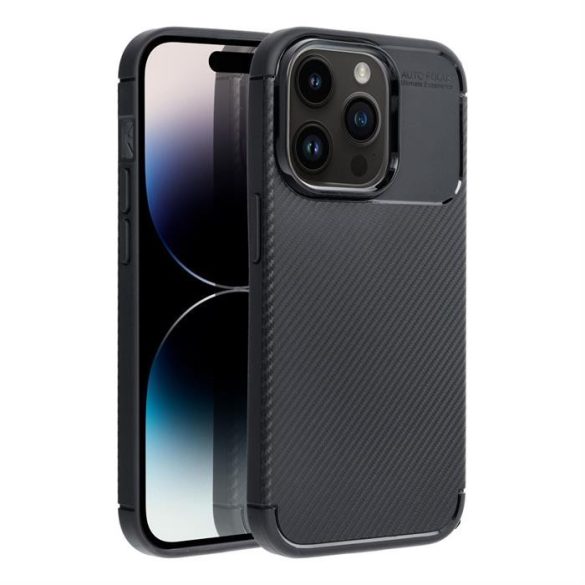 CARBON PREMIUM tok iPhone 15 Pro fekete