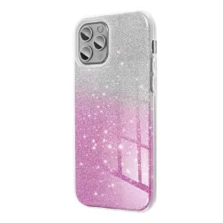   SHINING Case IPHONE 15 PRO készülékhez átlátszó rózsaszín tok
