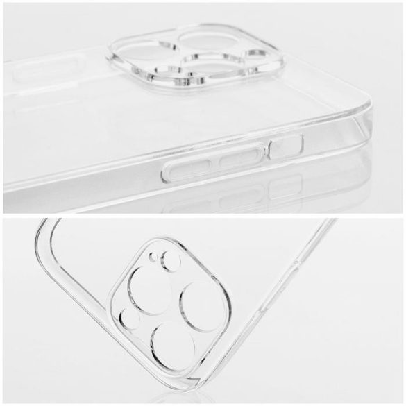 CLEAR CASE 2mm az IPHONE 15 PRO MAX készülékhez (kameravédelem) tok