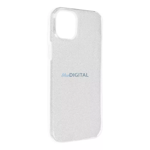 Ragyogó tok az IPHONE 15 PLUS ezüst színű