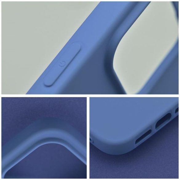 SILICONE tok IPHONE 15 PLUS kék színhez