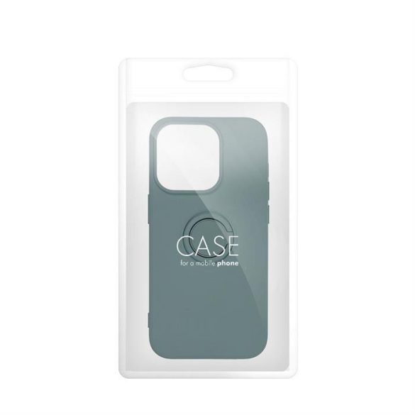 SILICONE RING Case IPHONE 15 fekete tok