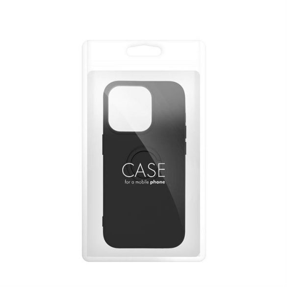 SILICONE RING Case IPHONE 15 PRO fekete tok