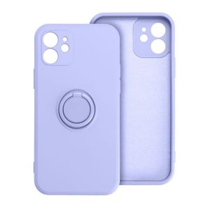 SILICONE RING Case IPHONE 15 lila tok