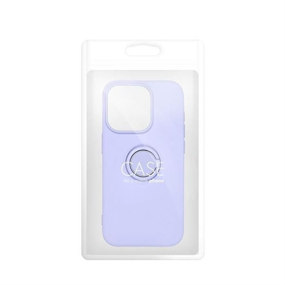 SILICONE RING Case IPHONE 15 lila tok