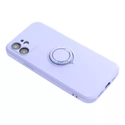 SILICONE RING Case IPHONE 15 PRO lila tok