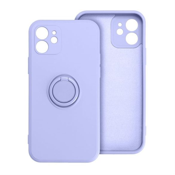 SILICONE RING Case IPHONE 15 PRO lila tok