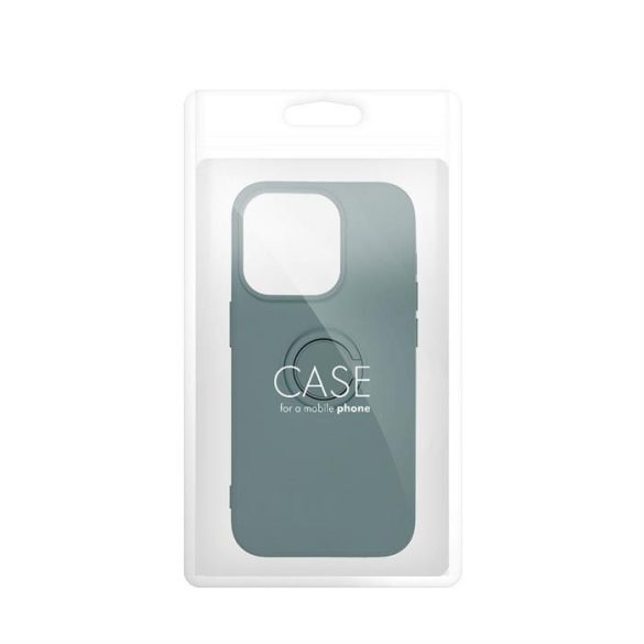 SILICONE RING Case IPHONE 15-hez zöld tok