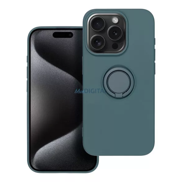 SILICONE RING Case IPHONE 15 PRO zöld tok