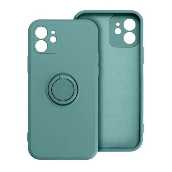SILICONE RING Case IPHONE 15 PRO zöld tok