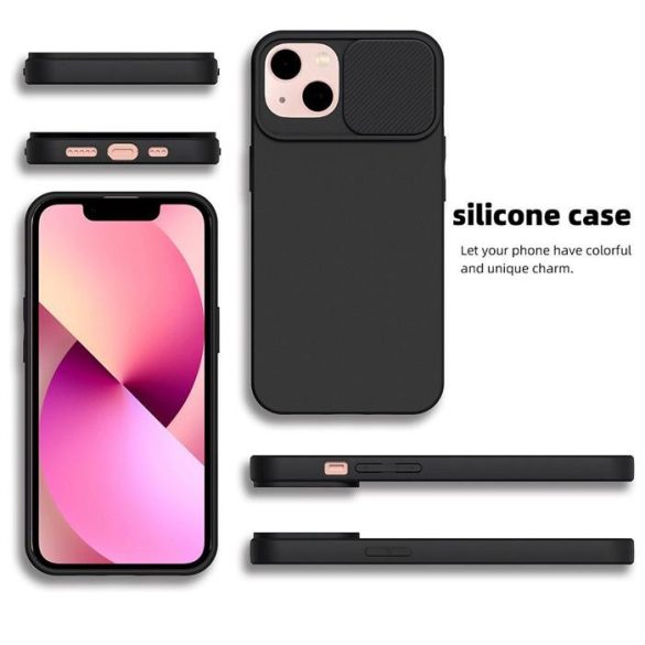 SLIDE Case IPHONE 15 fekete tok