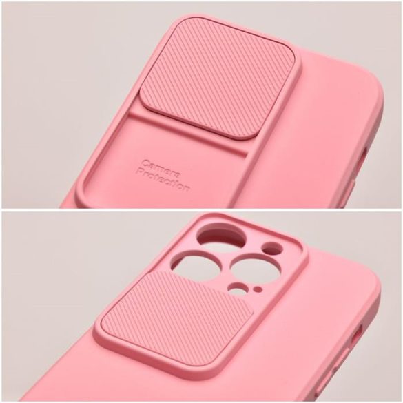 SLIDE Case IPHONE 15-hez világos rózsaszín tok