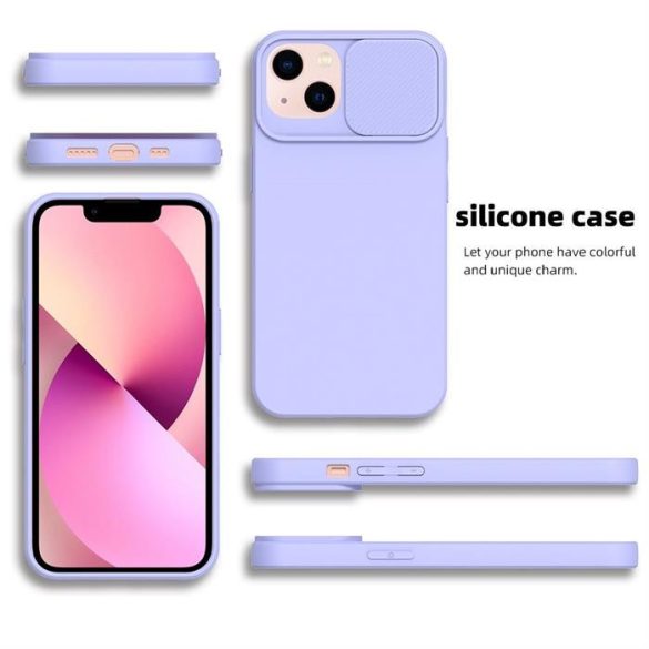 SLIDE Case IPHONE 15 levendula színű készülékhez tok