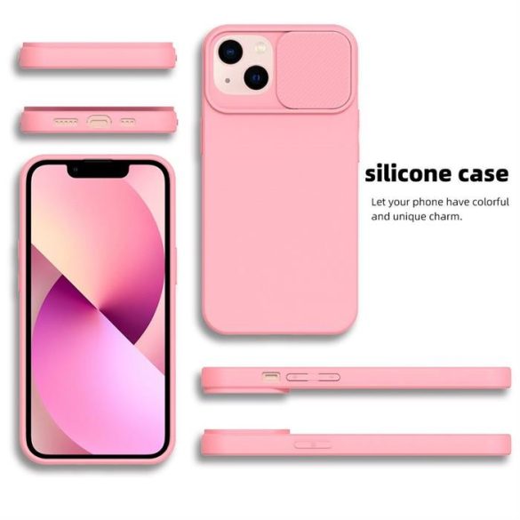 SLIDE Case IPHONE 15 Pro világos rózsaszín tok
