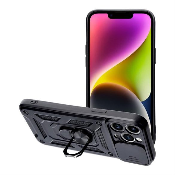 SLIDE ARMOR Case IPHONE 15 Pro Max készülékhez fekete tok