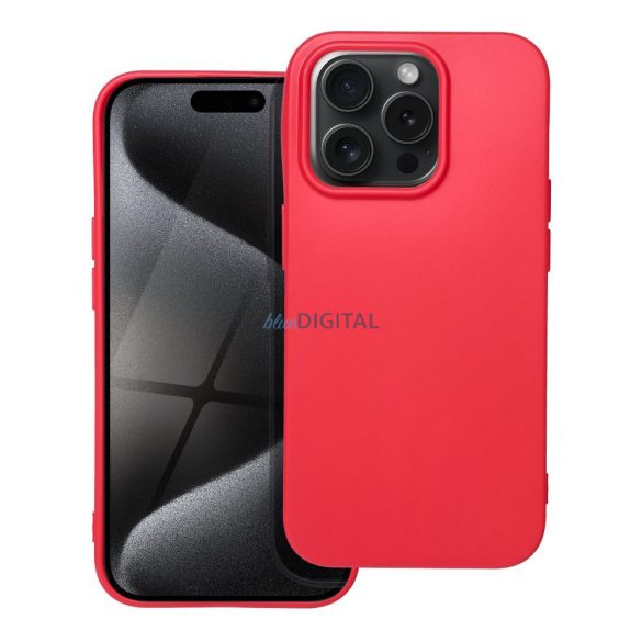 SOFT Case IPHONE 15 PRO piros tok