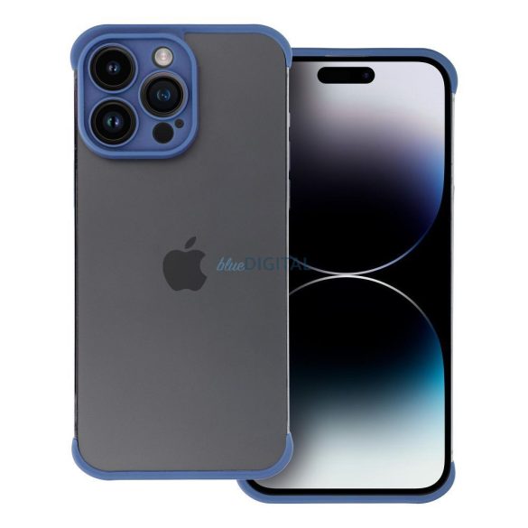 MINI BUMPERS kamera sziget védelem tok iPhone 15 PLUS kék