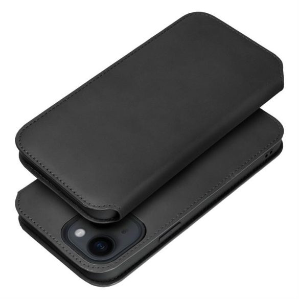 Dual Pocket Book case IPHONE 15 fekete tok