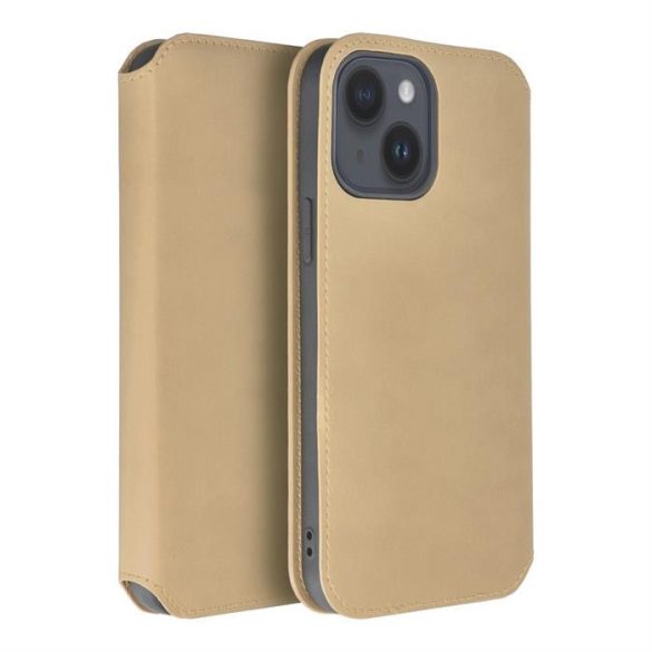 Dual Pocket Book case IPHONE 15 PLUS arany tok