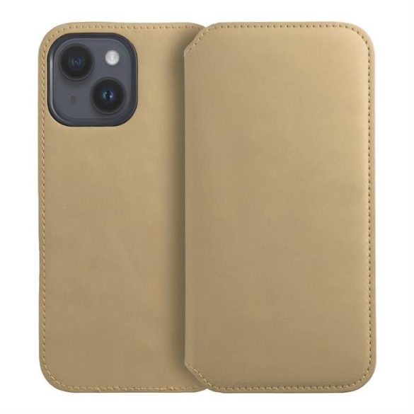 Dual Pocket Book case IPHONE 15 PLUS arany tok