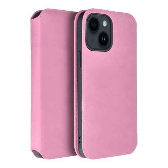 Dual Pocket Book case IPHONE 15 világos rózsaszín tok
