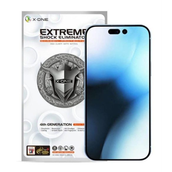 X-ONE Extreme Shock Eliminator 4 generációs betekintéstvédelem - iPhone 15 Pro készülékhez fólia