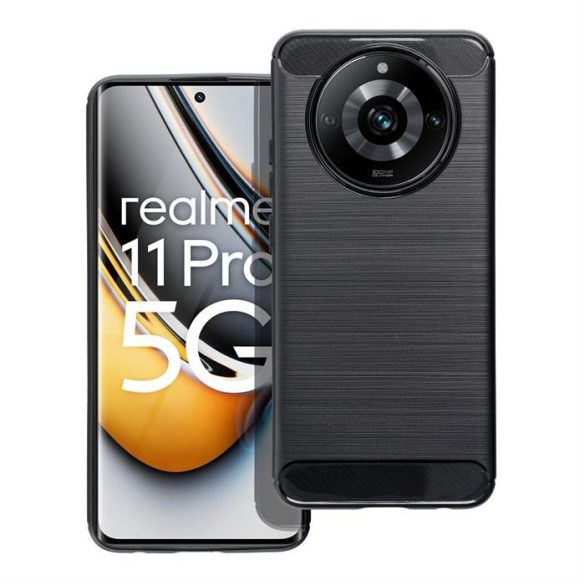 CARBON Case REALME 11 fekete tok