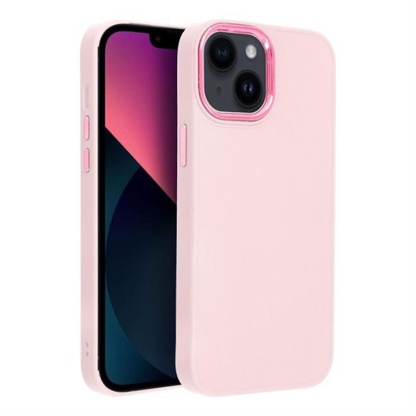 FRAME tok IPHONE 13 MINI púder rózsaszínű