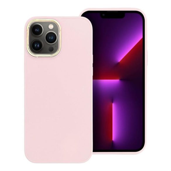 FRAME tok IPHONE 13 PRO MAX púder rózsaszínű