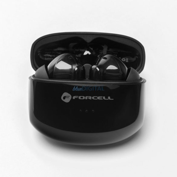 FORCELL F-AUDIO vezeték nélküli fülhallgató TWS Clear Sound fekete