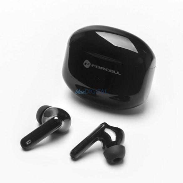 FORCELL F-AUDIO vezeték nélküli fülhallgató TWS Clear Sound fekete