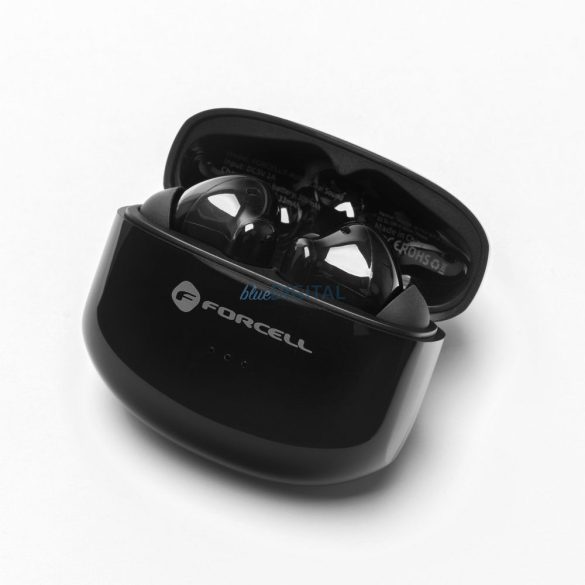 FORCELL F-AUDIO vezeték nélküli fülhallgató TWS Clear Sound fekete