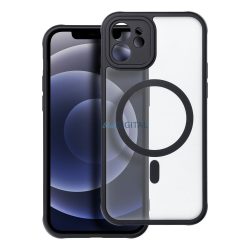   Full Matte Mag Cover tok Magsafe kompatibilis iPhone 12 fekete