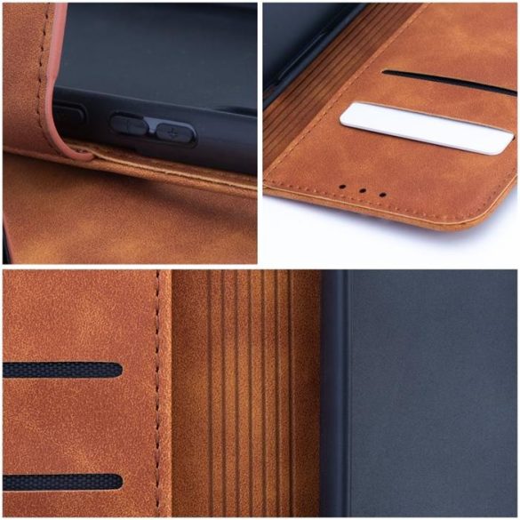 TENDER Book case XIAOMI Redmi NOTE 12S barna tok