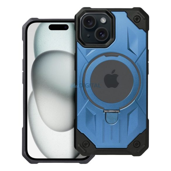 Armor Mag Cover tok MagSafe kompatibilis iPhone 15 kék