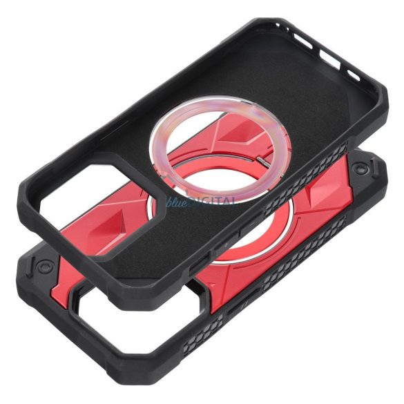 Armor Mag Cover tok MagSafe kompatibilis iPhone 15 piros