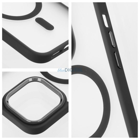 Matte Mag Cover tok Magsafe kompatibilis iPhone 11 fekete